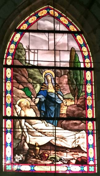 vitrail de l'église de Montgérain